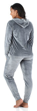 Load image into Gallery viewer, Sleepyheads Women’s Velvet Velour Hooded Loungewear Pajama Set

