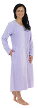 Load image into Gallery viewer, Sleepyheads Women&#39;s Long Sleeve Zip Front Long Robe Housecoat
