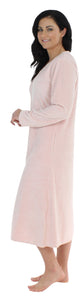 Sleepyheads Women's Long Sleeve Zip Front Long Robe Housecoat