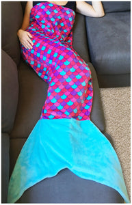 Sleepyheads Fleece Mermaid Tail Blanket for Kids and Adults