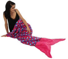 Load image into Gallery viewer, Sleepyheads Fleece Mermaid Tail Blanket for Kids and Adults
