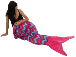Sleepyheads Fleece Mermaid Tail Blanket for Kids and Adults