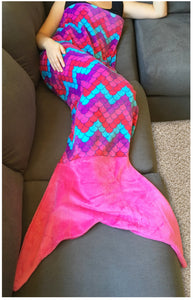 Sleepyheads Fleece Mermaid Tail Blanket for Kids and Adults