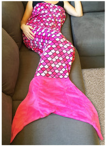 Sleepyheads Fleece Mermaid Tail Blanket for Kids and Adults