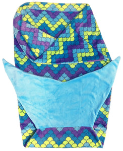 Sleepyheads Fleece Mermaid Tail Blanket for Kids and Adults