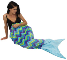 Load image into Gallery viewer, Sleepyheads Fleece Mermaid Tail Blanket for Kids and Adults
