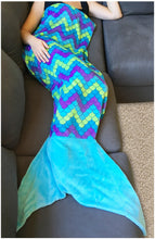 Load image into Gallery viewer, Sleepyheads Fleece Mermaid Tail Blanket for Kids and Adults
