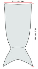 Load image into Gallery viewer, Sleepyheads Fleece Mermaid Tail Blanket for Kids and Adults
