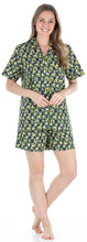Load image into Gallery viewer, Sleepyheads Women&#39;s Sleepwear Cotton Short Sleeve Button-Up Top and Shorts Pajama Set
