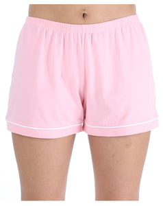 Sleepyheads Women's Stretchy Jersey Short Sleeve Button Up Top and Shorts Pajama Set