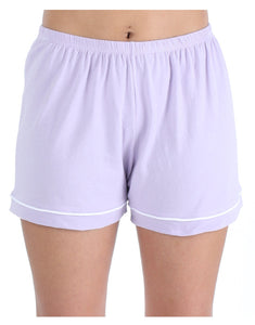 Sleepyheads Women's Stretchy Jersey Short Sleeve Button Up Top and Shorts Pajama Set