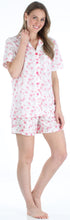 Load image into Gallery viewer, Sleepyheads Women&#39;s Sleepwear Cotton Short Sleeve Button-Up Top and Shorts Pajama Set
