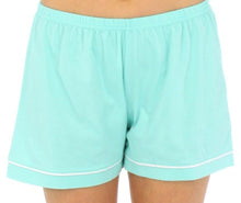 Load image into Gallery viewer, Sleepyheads Women&#39;s Stretchy Jersey Short Sleeve Button Up Top and Shorts Pajama Set
